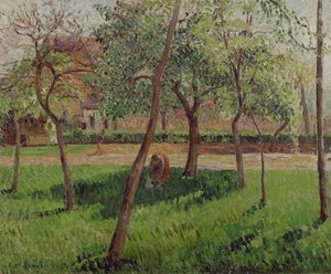 Jardín amurallado en Eragny, 1895